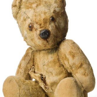 dilapidated teddy bear