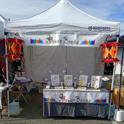 Stall set ready at Nelson Market