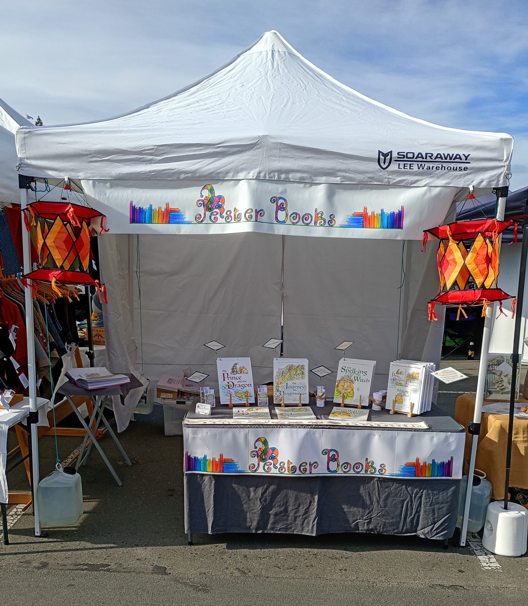 Stall set ready at Nelson Market